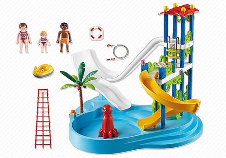 Playmobil. Torre degli scivoli con piscina (6669) - 7