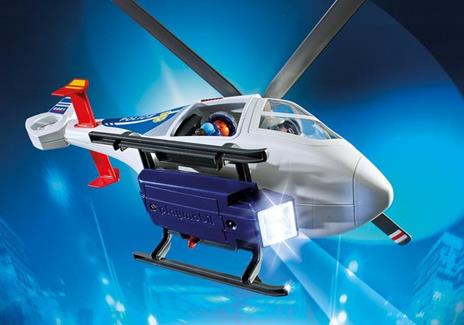 Playmobil Polizia (6921). Elicottero della Polizia con Luce di Avvistamento - 7