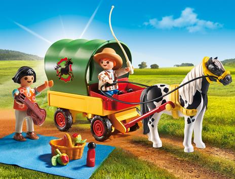 Playmobil Maneggio dei Pony (6948). Pic-Nic con Calesse - 4