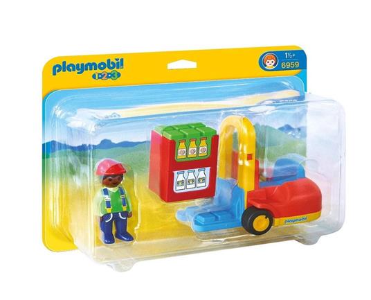 Playmobil 1-2-3. Carrello Elevatore (6959) - 2