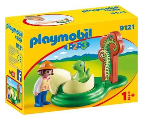 Playmobil 1-2-3. Ragazza con Uovo Di Dinosauro - 7