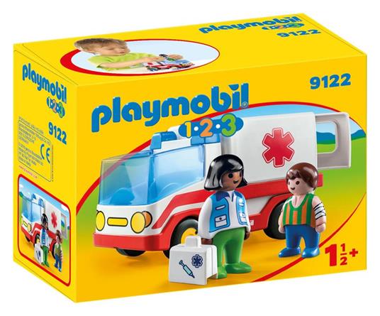 Playmobil 1. 2. 3 (9122). Ambulanza 1. 2. 3 - 6