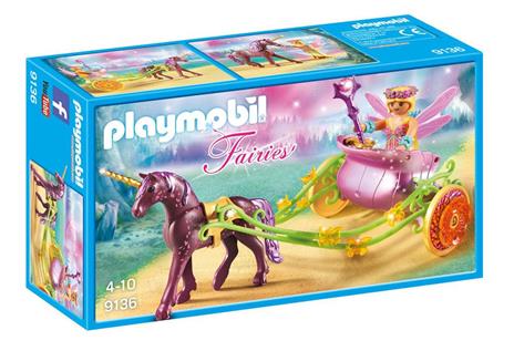 Playmobil Fairies. Carrozza Della Fata Dei Fiori con Unicorno