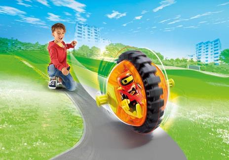 Playmobil Sport E Azione. Speed Roller Arancio con Robot - 2