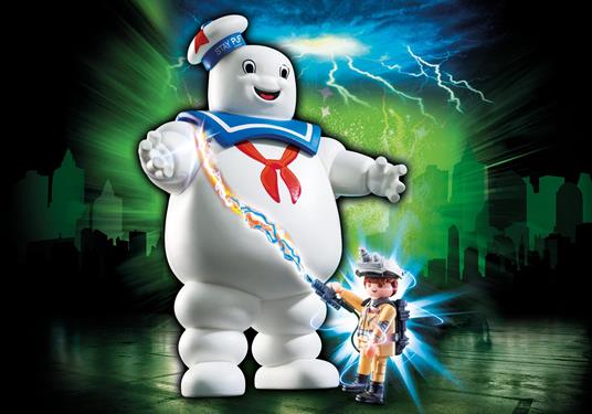 Playmobil Ghostbusters (9221). Omino Marshmallow e Stantz - 4