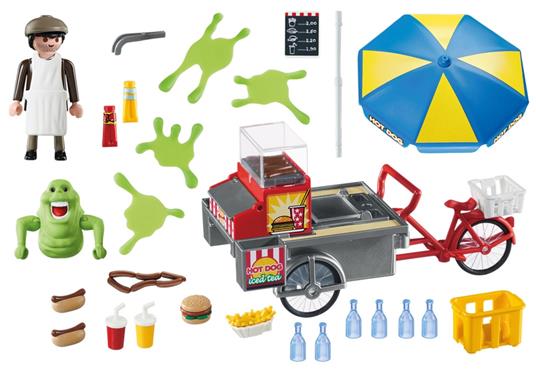Playmobil 9222 Slimer e il Carretto degli hot dog - 4