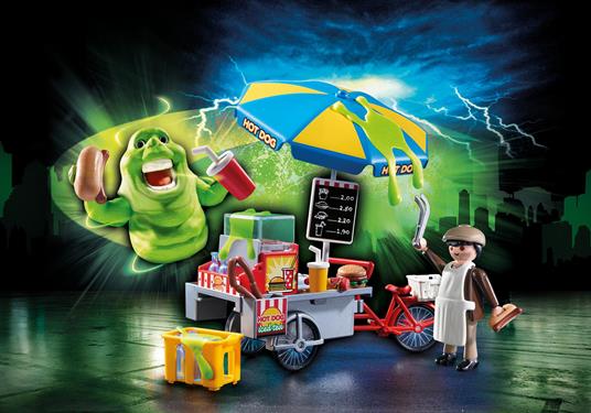 Playmobil 9222 Slimer e il Carretto degli hot dog - 5