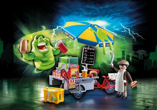 Playmobil 9222 Slimer e il Carretto degli hot dog - 8