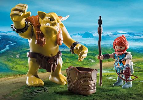 Playmobil Epici Guerrieri (9343). Guerriero con Troll Gigante - 10