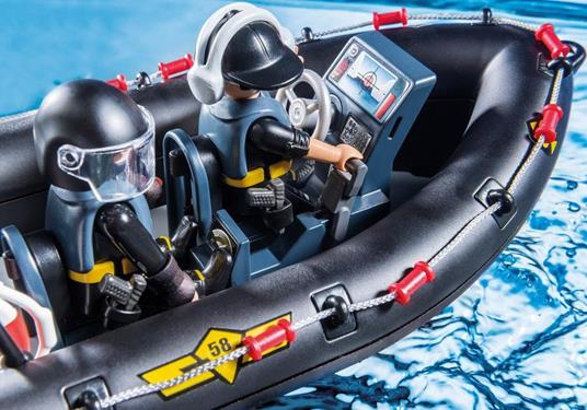 Playmobil Unità Speciale di Polizia (9362). Gommone Unità Speciale con Refurtiva - 8