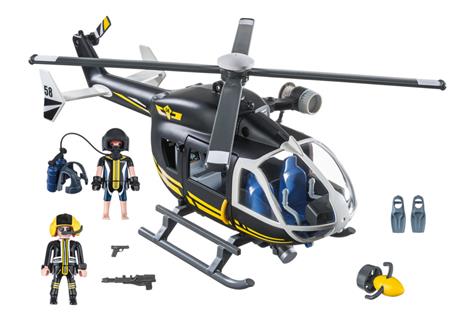 Playmobil Unità Speciale di Polizia (9363). Elicottero Unità Speciale con Sommozzatore - 4