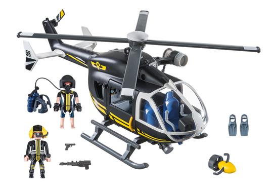 Playmobil Unità Speciale di Polizia (9363). Elicottero Unità Speciale con Sommozzatore - 4