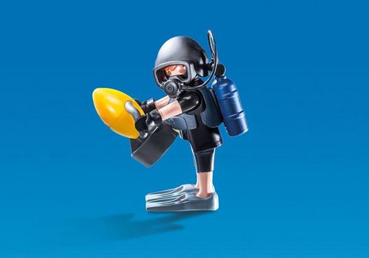 Playmobil Unità Speciale di Polizia (9363). Elicottero Unità Speciale con Sommozzatore - 6