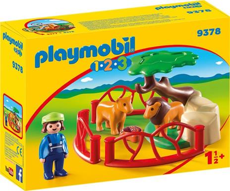 Playmobil 1. 2. 3 (9378). Recinto dei Leoni 1. 2. 3 - 2