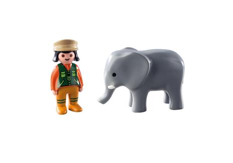 Playmobil 1. 2. 3 (9381). Custode Dello Zoo con Elefante 1. 2. 3 - 51