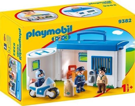 Playmobil 1. 2. 3 (9382). Centrale della Polizia Portatile 1. 2. 3