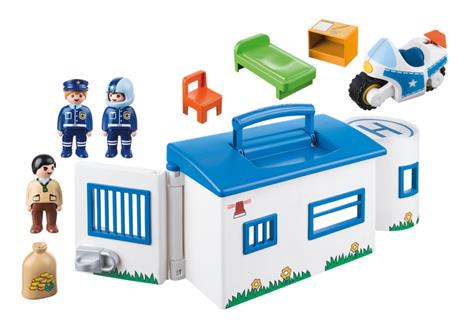 Playmobil 1. 2. 3 (9382). Centrale della Polizia Portatile 1. 2. 3 - 5