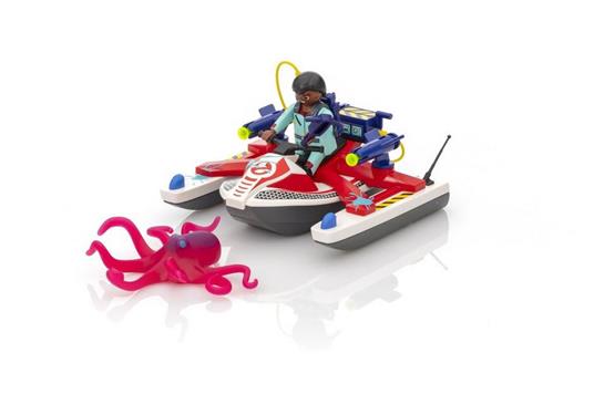 Playmobil Ghostbusters (9387). Zeddemore con Acqua Scooter - 4