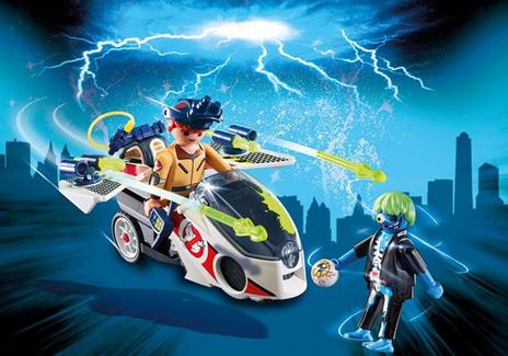 Playmobil Ghostbusters (9388). Stantz con Moto Volante - 3