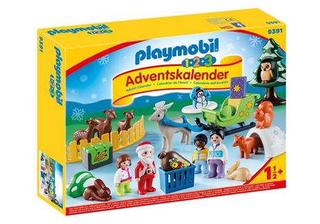Playmobil Christmas (9391). Calendario dell'Avvento 1. 2. 3 "Natale Nel Bosco degli Animali"