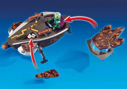 Playmobil 9408. Super 4. Serie Iii. Veicolo Spaziale Con Agente Gene - 6