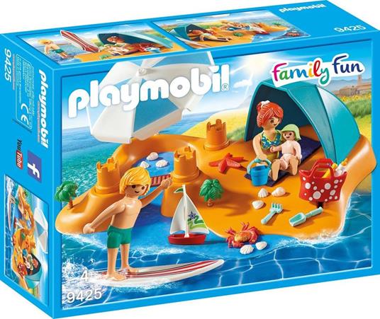 Playmobil Casa Vacanze (9425). Famiglia in Spiaggia - 3