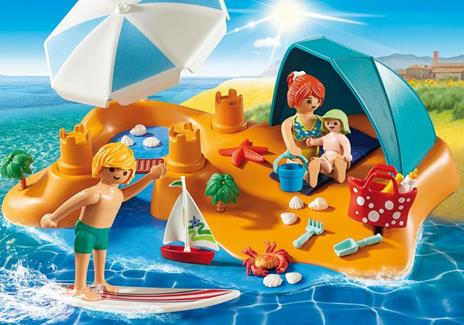 Playmobil Casa Vacanze (9425). Famiglia in Spiaggia - 3