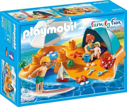 Playmobil Casa Vacanze (9425). Famiglia in Spiaggia - 9