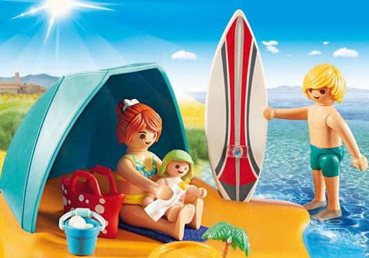 Playmobil Casa Vacanze (9425). Famiglia in Spiaggia - 12