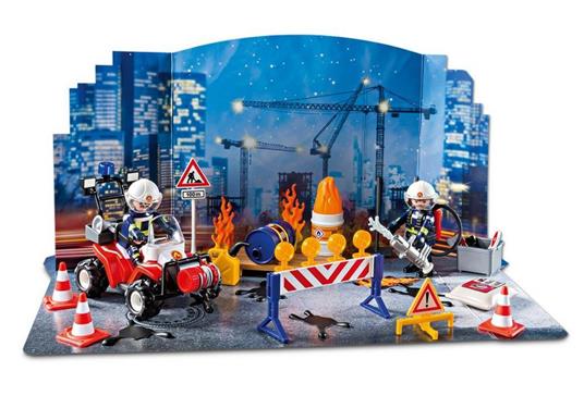 Playmobil Christmas (9486). Calendario dell'Avvento "Vigili del Fuoco in Azione"