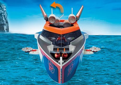 Playmobil Top Agents IV (70002). Motoscafo - 8