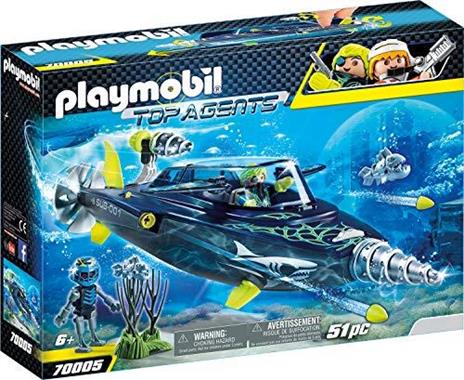 Playmobil Top Agents IV (70005). Sottomarino