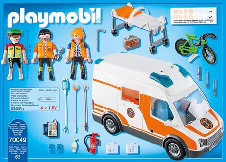 Playmobil 70049 Ambulanza con luci lampeggianti - 8