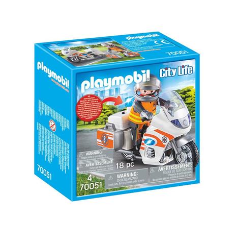 Playmobil Pronto Intervento (70051). Moto