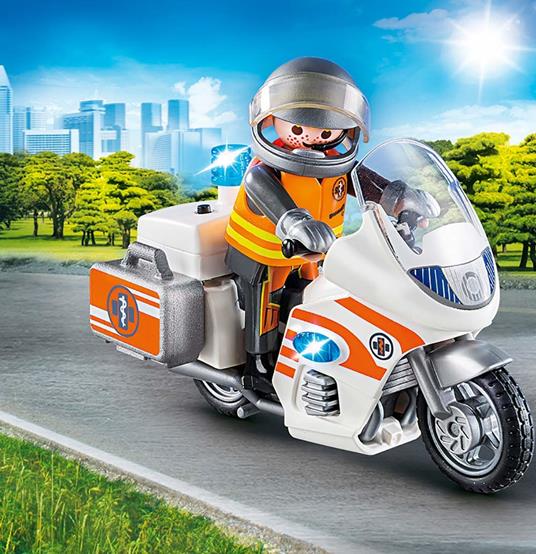 Playmobil Pronto Intervento (70051). Moto - 2