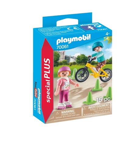Playmobil Special Plus (70061). Bambini con Pattini e Bmx