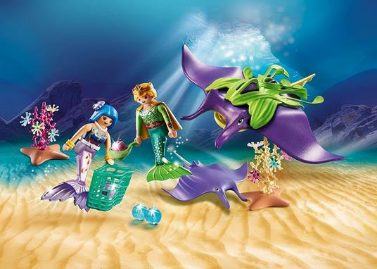 Playmobil Magico Mondo delle Sirene (70099). Cercatori di Perle con Manta - 2