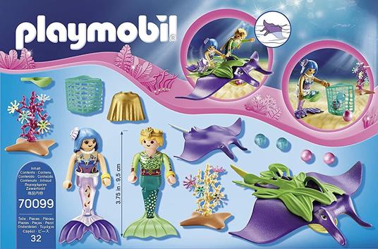 Playmobil Magico Mondo delle Sirene (70099). Cercatori di Perle con Manta - 4