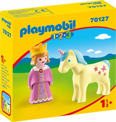 Playmobil 1. 2. 3 (70127). Principessa con Unicorno 1. 2. 3 - 2