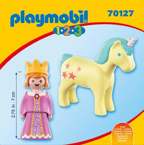 Playmobil 1. 2. 3 (70127). Principessa con Unicorno 1. 2. 3 - 3