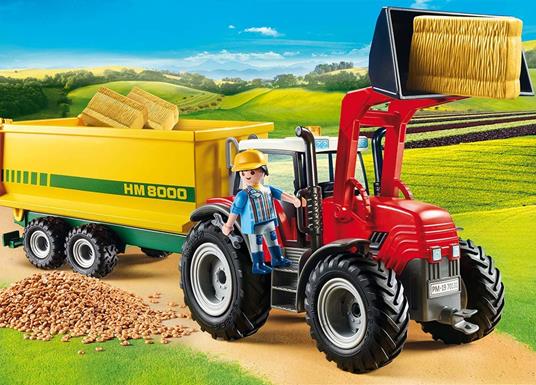 Playmobil Fattoria (70131). Trattore con Rimorchio per Mangime - 3