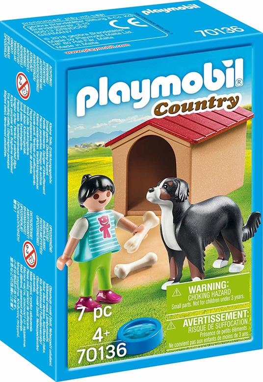 Playmobil Fattoria (70136). Cane con Cuccia