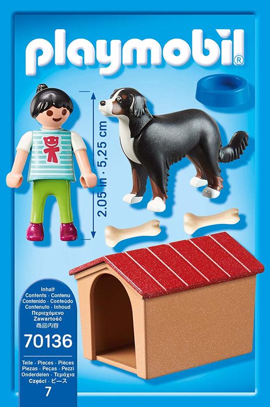 Playmobil Fattoria (70136). Cane con Cuccia - 4