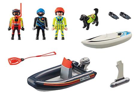 Playmobil: 70141 - Gommone Della Guardia Costiera - 3