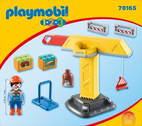 Playmobil 1. 2. 3 (70165). Gru con Operaio 1. 2. 3 - 3