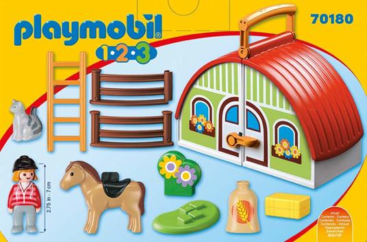 Playmobil 70180 Maneggio portatile 1.2.3 - 4