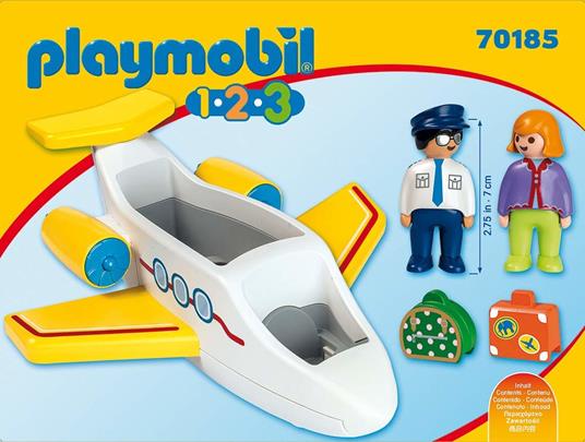 Playmobil 1. 2. 3 (70185). Aereo Passeggeri 1. 2. 3 - 3