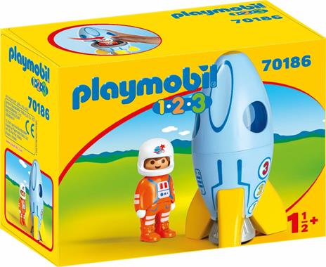 Playmobil 1. 2. 3 (70186). Razzo con Astronauta 1. 2. 3