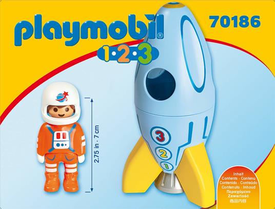 Playmobil 1. 2. 3 (70186). Razzo con Astronauta 1. 2. 3 - 3