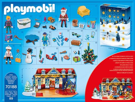Playmobil Christmas (70188). Calendario dell'Avvento. Il Negozio dei Giocattoli di Natale - 5